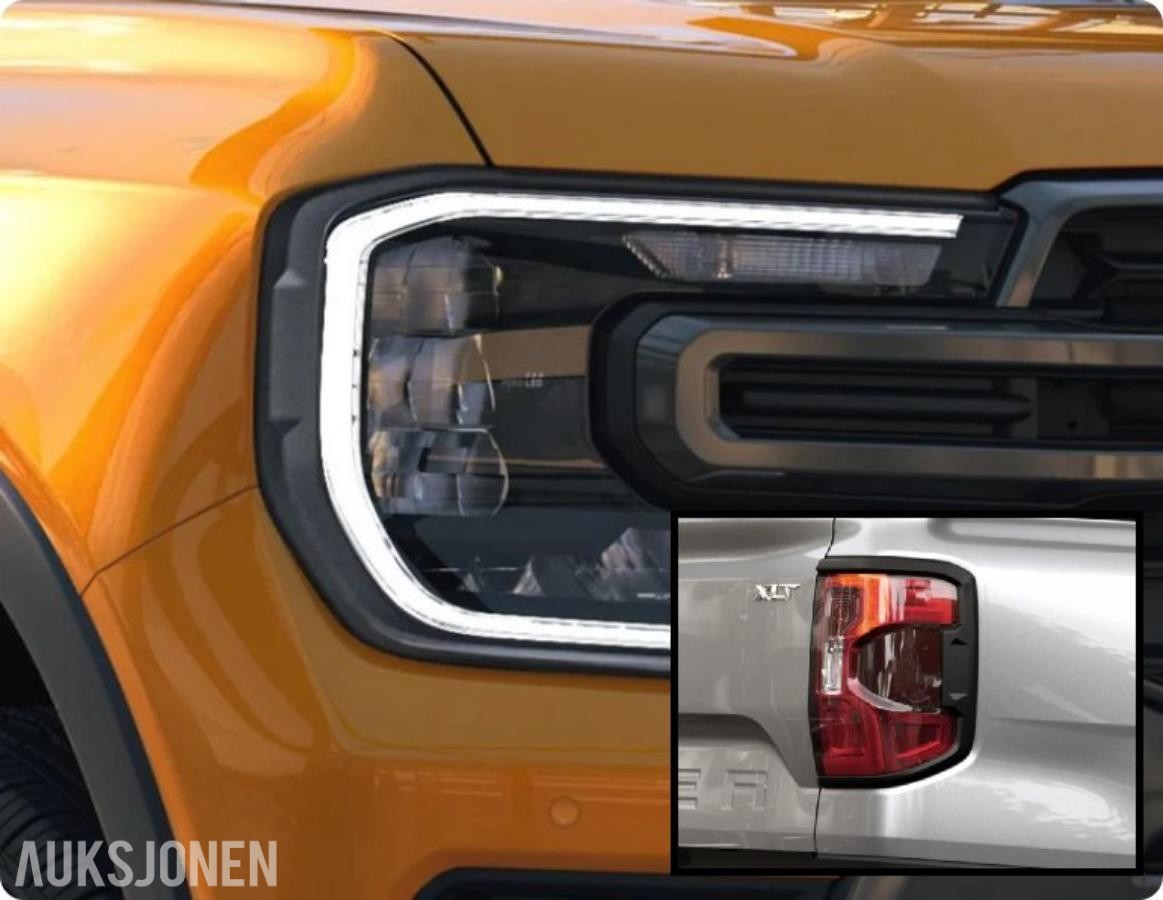 2022+ Ford Ranger Dekselsett for bak/frontlykter
